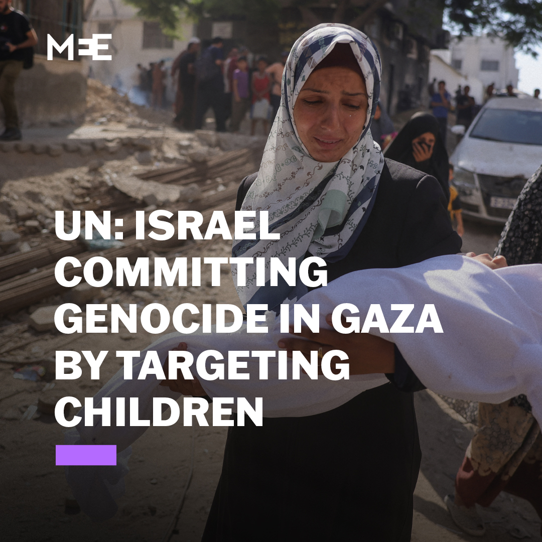 A UN commission of inquiry has concluded that Israel deliberately targeted Palestinian children, committing genocide, crimes against humanity and war crimes in Gaza, as well as additional war crimes in the occupied West Bank