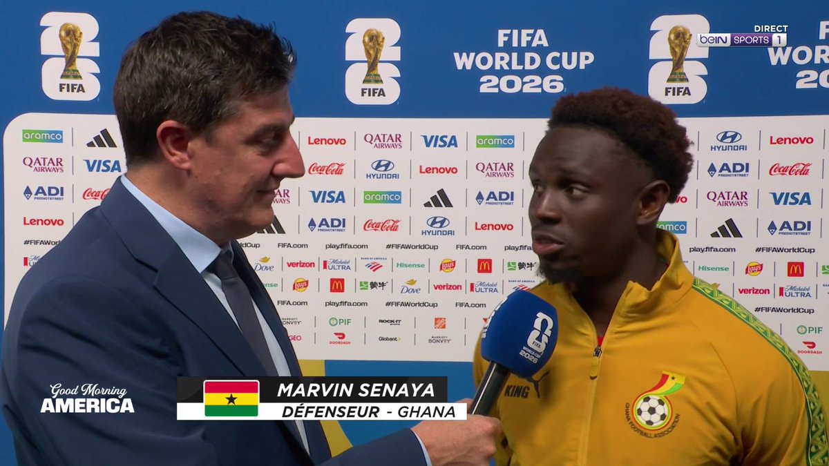 🇬🇭🗨️ Marvin Senaya : "On a sorti un match de guerriers pour ramener ce point ! Je suis fier de la performance de l'équipe"