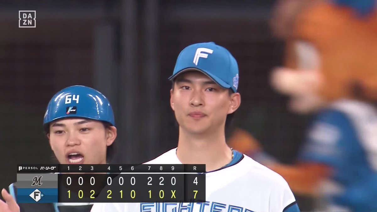 締めたのは達孝太 三者凡退でプロ初セーブ ファイターズが平日デイゲームを連勝 ⚾️日本ハム×ロッテ #lovefighters #だったらDAZN