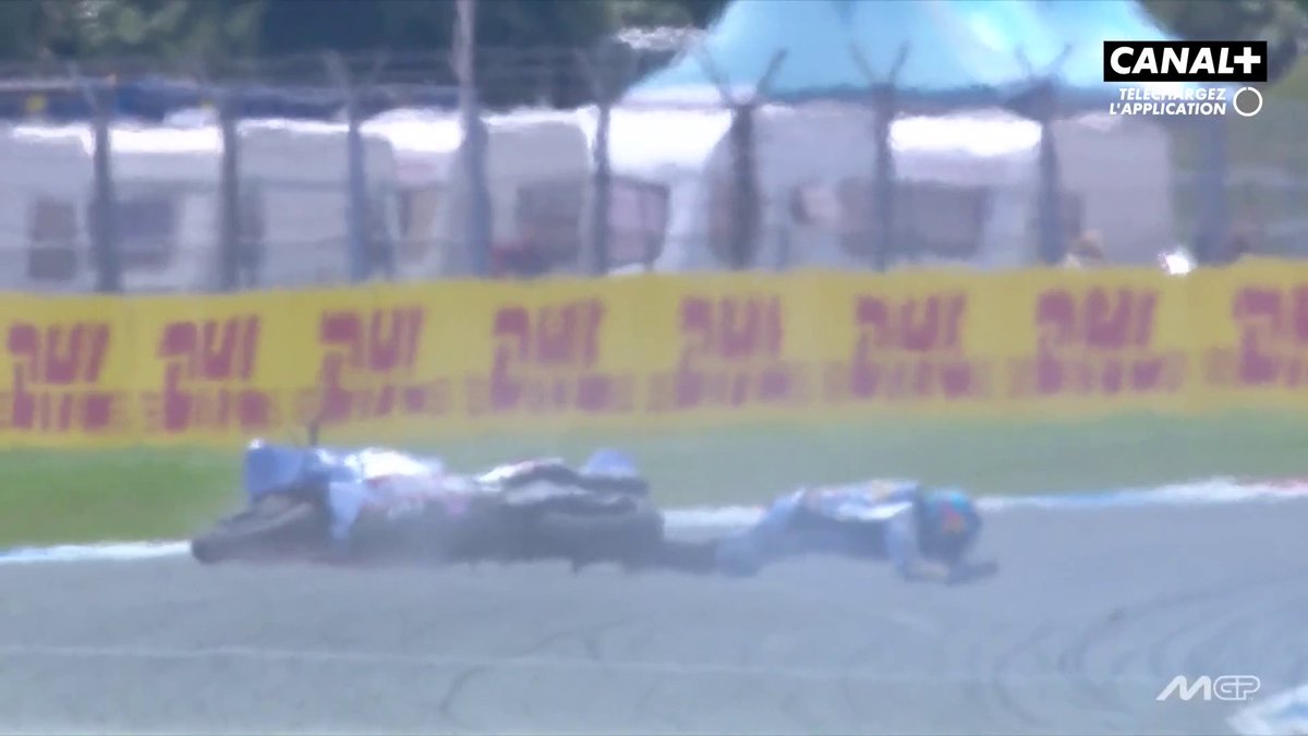 La terrible chute d'Alex Marquez en début de course l'an passé 😵‍💫 #DutchGP | #MotoGP
