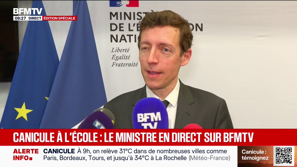 Canicule: 6.000 écoles "fermées ou aménagées" ce mercredi 24 juin