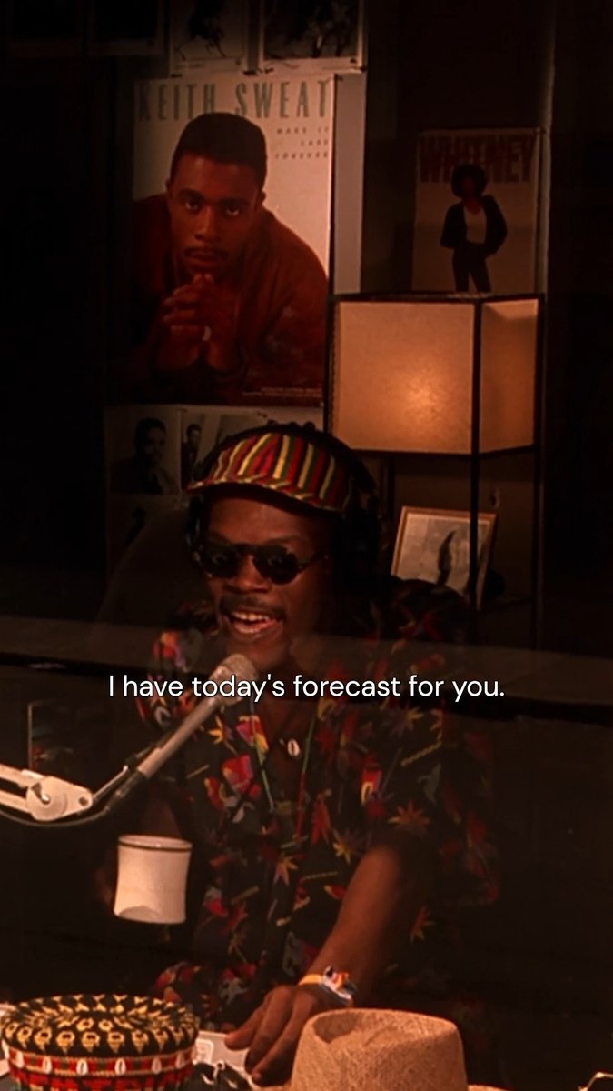 Today's forecast, courtesy of DO THE RIGHT THING (Spike Lee, 1989.)