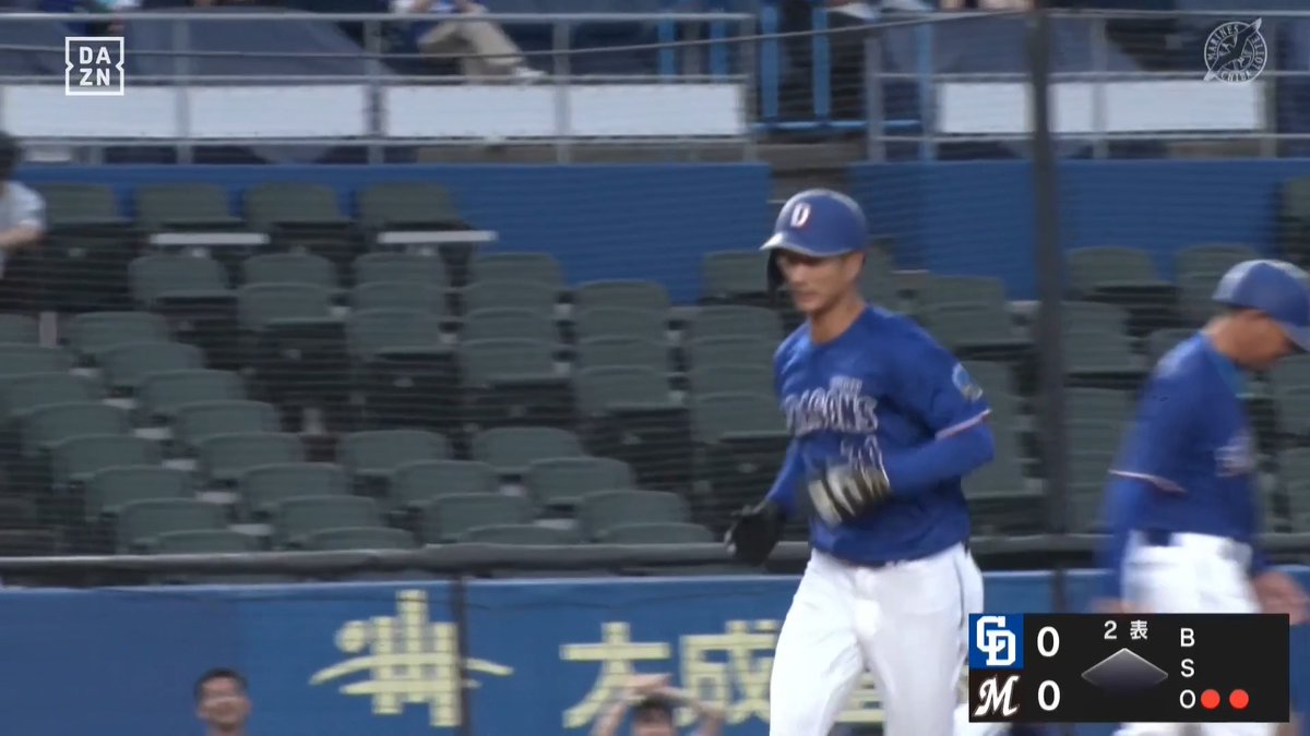 ここから上げていく 捌くようなスイングでフェンスオーバー 森駿太 ファーム第3号ホームラン ⚾️ロッテ×中日（ファーム） #dragons #だったらDAZN #イージースポーツ