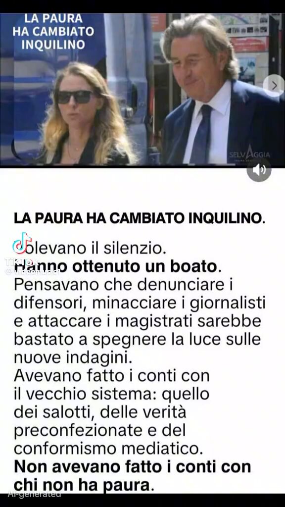 Complimenti all’autore di questo meraviglioso video. E la realtà dei fatti che vi piaccia o no #Garlasco