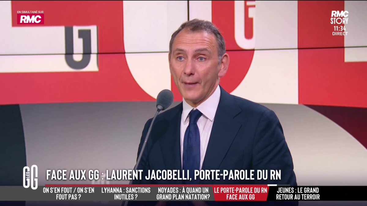 🚨 Laurent Jacobelli, député RN : "LFI qui dit qu'il faut des maires noirs parce que la population est noire, c'est du racisme." 🗣️ "Un parti qui nous explique que les Français de confession juive sont les alliés d'Israël et sont des criminels, c'est de l'antisémitisme." #GGRMC