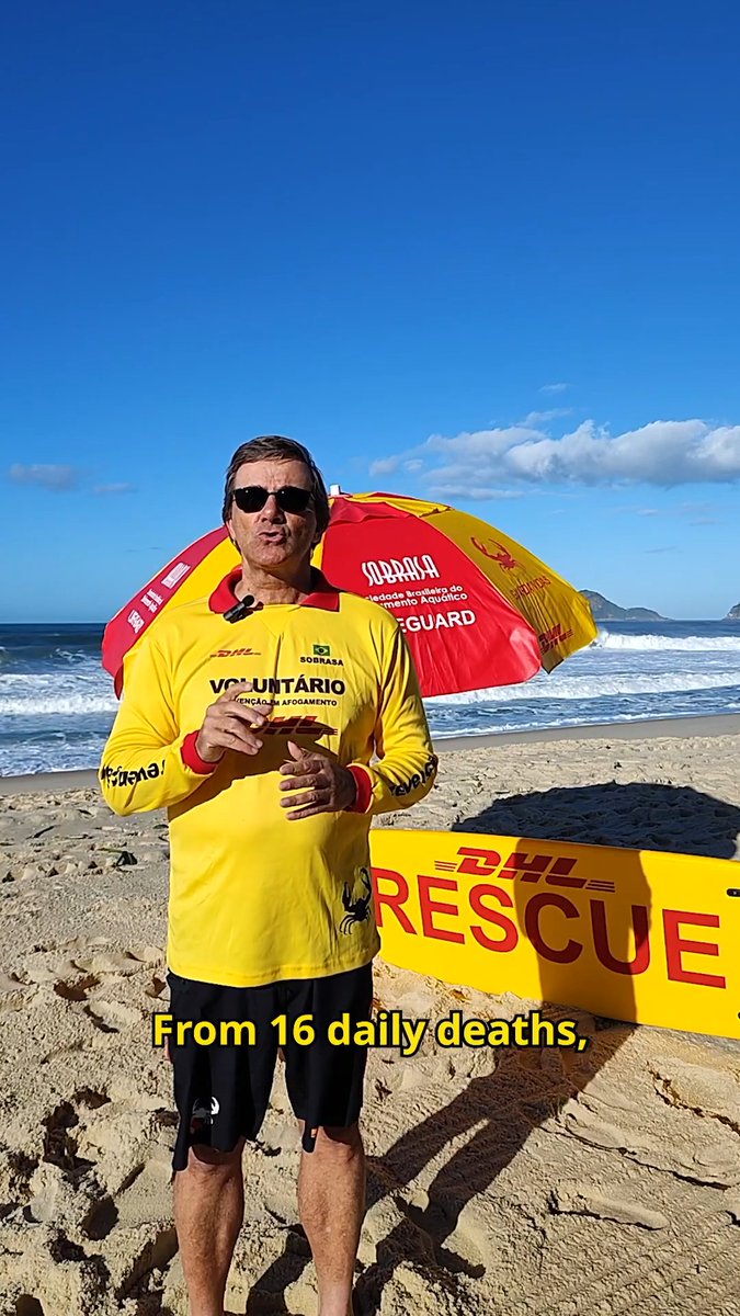 Every 90 minutes, a person dies by drowning in #Brazil 🇧🇷. To help prevent these deaths, Sobrasa's Surf-Save programme has trained over 40 000 surfers 🏄‍♂️ as skilled rescuers over the past 26 years, turning beach lovers into lifesavers!