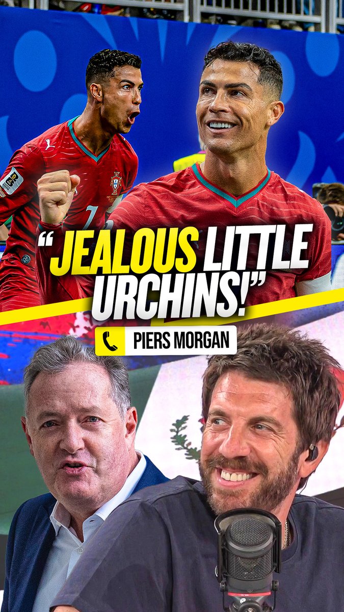 Piers: "He showed he's the most clinical finisher in the history of world football!" Andy: "It wasn't the World Cup final... it was Uzbekistan!" @PiersMorgan and Andy Goldstein got heated over Cristiano Ronaldo's GOAT status after scoring two vs Uzbekistan! 🔥