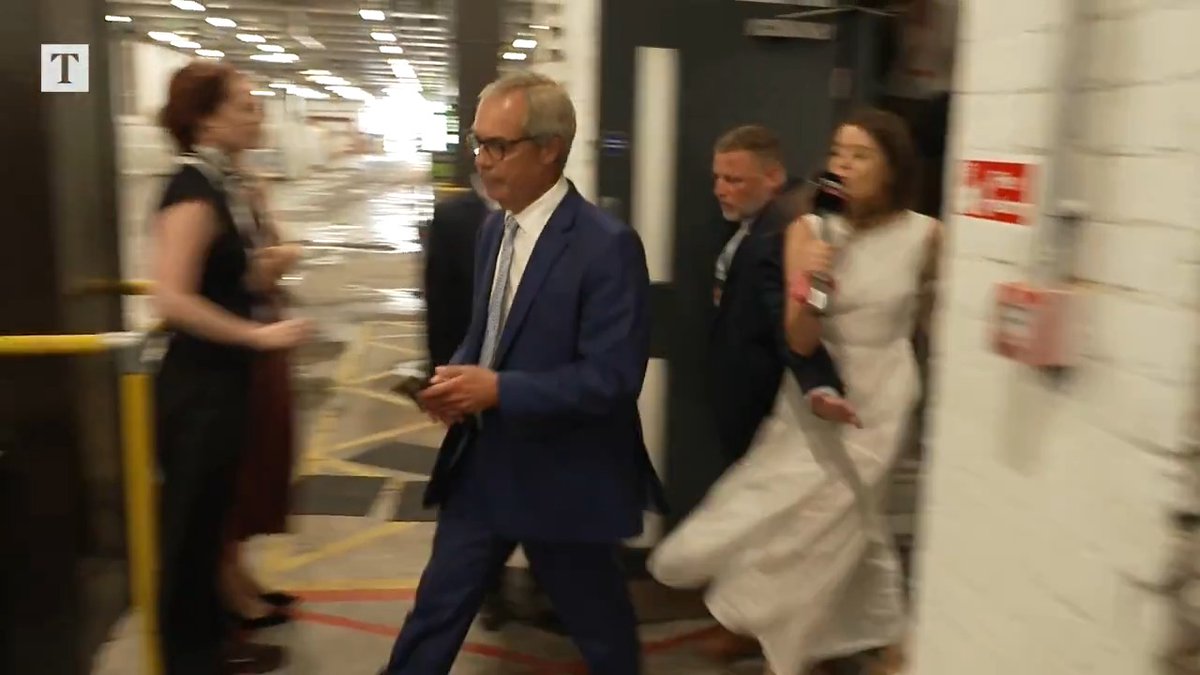 Nigel Farage refuses to answer questions about his £5 million gift from Christopher Harborne as he leaves the ARC Conference. @RosieWright99