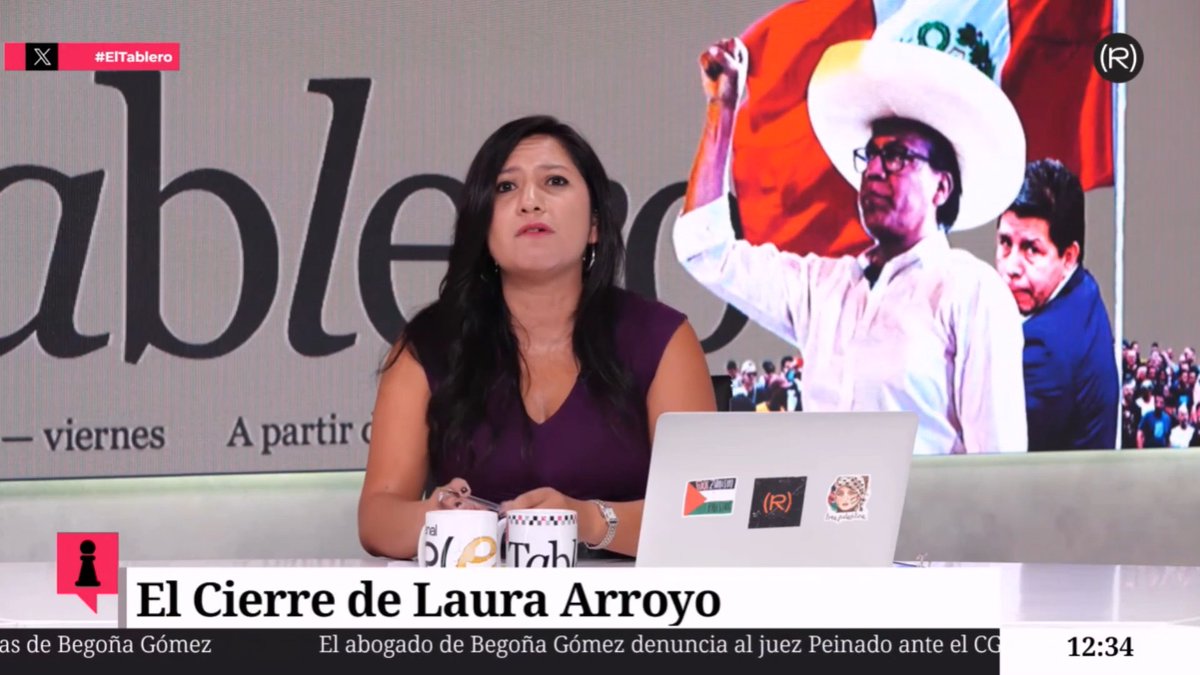 🇵🇪 "En Perú no hay un debate sobre quién ha ganado las elecciones, hay un discurso golpista" El cierre de Laura Arroyo en El Tablero 👇🏾 📺