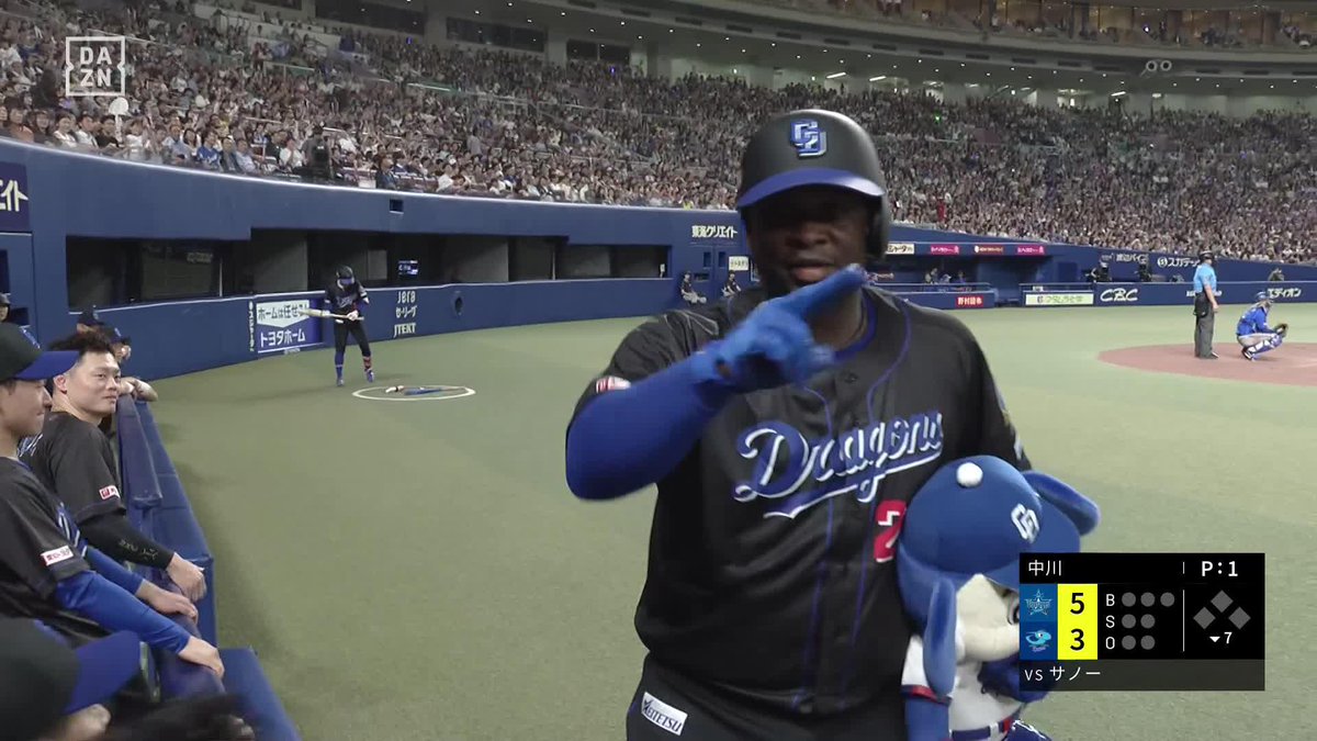 空気を変える一撃 サノー 2試合連発の6号弾 「加トちゃんペッ」も板についてきた ⚾️中日×DeNA #dragons #だったらDAZN