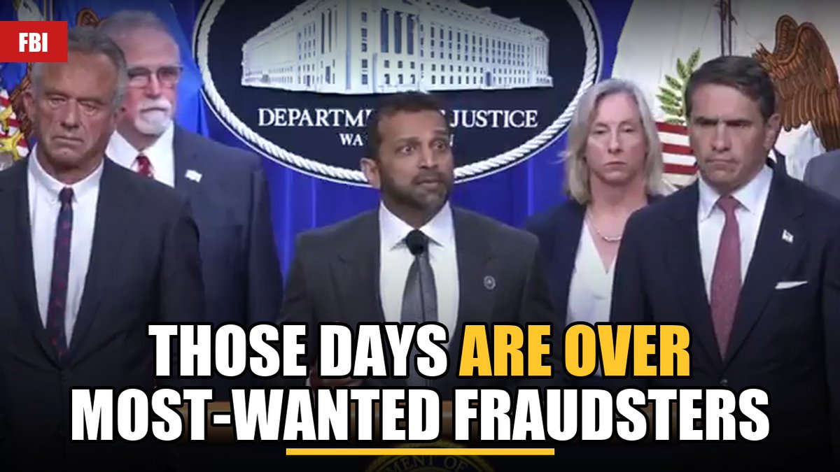.FBI Director Kash Patel - "We will chase them down, just like we chase down terrorists."