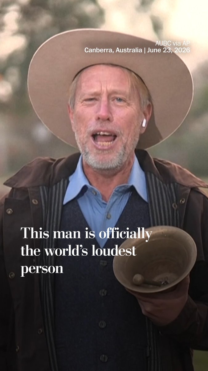 Guinness World Records has recognized Joseph McGrail-Bateup, a 58-year-old professional air conditioner cleaner, as the world's loudest person. He was recorded yelling the word โnowโ at 122.4 decibels.