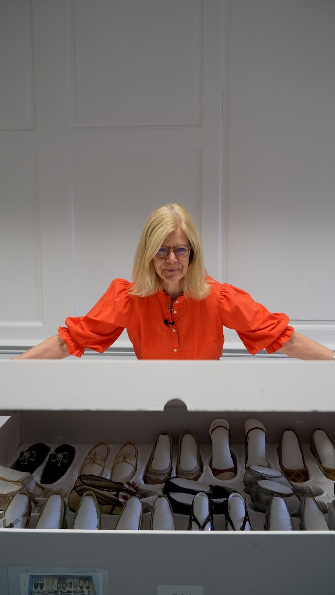 Not your average shoe box 🤩 The Royal Ceremonial Dress Collection at Hampton Court Palace is full of historic gems, including this array of shoes from different eras 👠 🎥 Curatorial Assistant Kate Harris tells us more about a pair which date from the late 19th century...