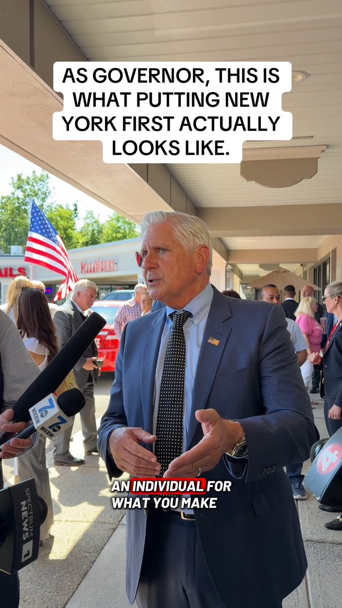My plan eliminates state tax on your first $50,000 of income. And, if you’re married, no income taxes on the first $100,000 of your paychecks. The money Kathy Hochul wasted on illegal migrants will get redirected to your roads, your downtowns, and your future. I’m putting you, and all New Yorkers, first.