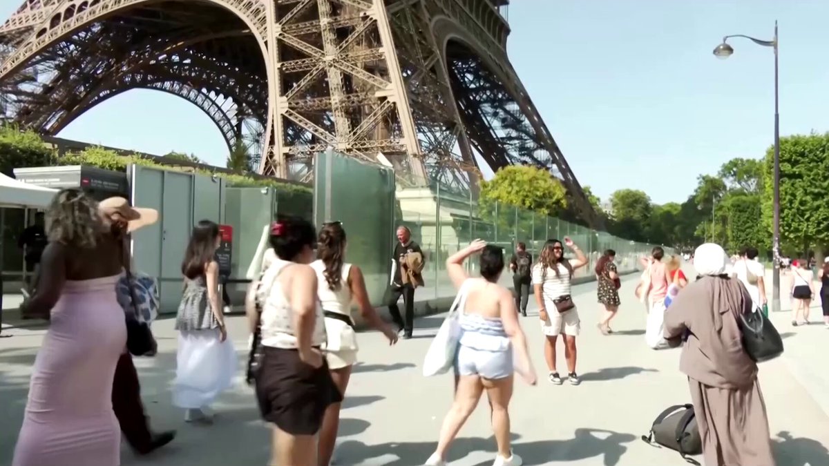 Europe is sweltering under a heatwave, with temperatures averaging 5.5°F above normal and cities such as Paris and Madrid topping 100°F. The heat, driven by an omega block, has been linked to more than 40 deaths in France