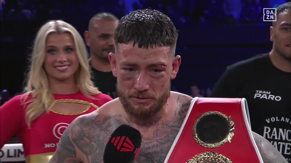 "Ah man... this means 𝐄𝐕𝐄𝐑𝐘𝐓𝐇𝐈𝐍𝐆!" Liam Paro's immediate reaction to an historic win... #CrockerParo | Live now on DAZN ▪️