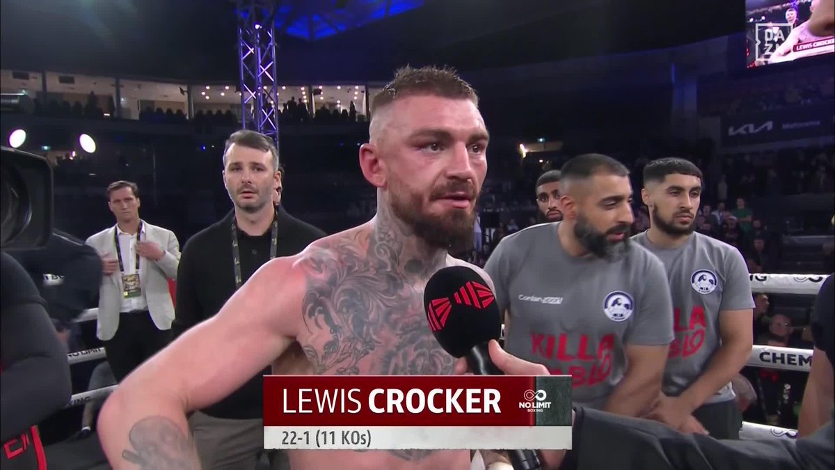 "Congratulations to Liam, fantastic fighter" 🐊 Lewis Crocker #CrockerParo | Live now on DAZN ▪️