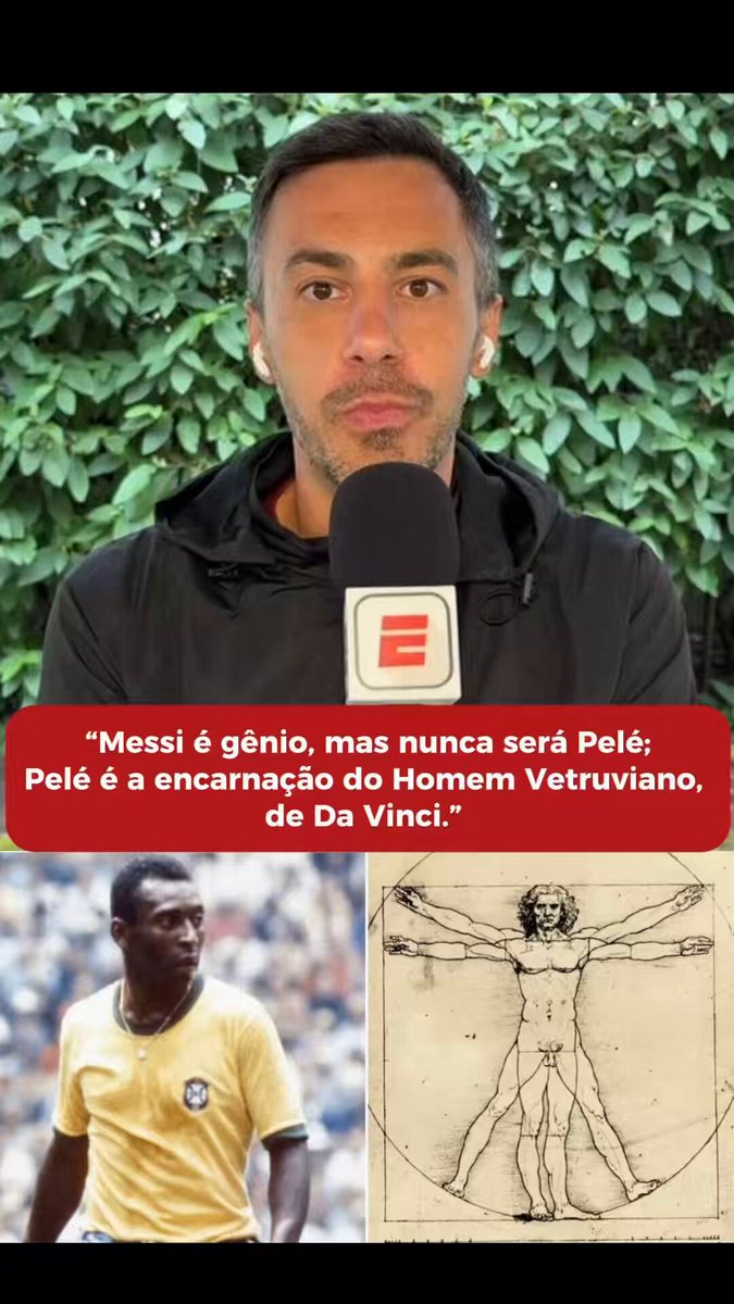 Messi NUNCA será Pelé. 👑 Meu argumento na discussão na ESPN Brasil