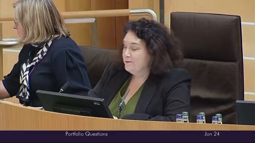 Farcical scenes at Holyrood as Jim Fairlie can’t find the answer civil servants had written for him, and struggles to improvise one.