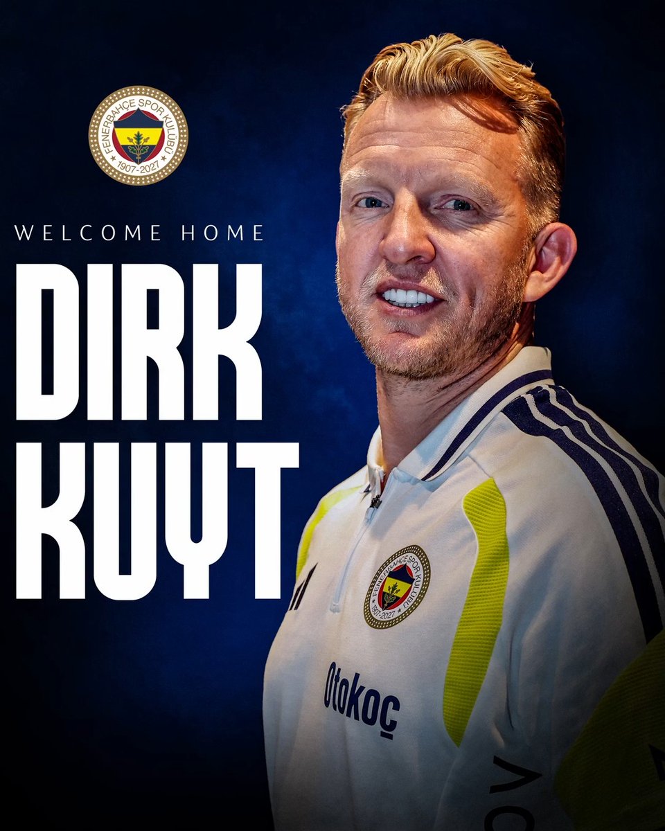 Ailemize Yeniden Hoş Geldin Dirk Kuyt 💛💙 Futbolculuk kariyerinde kulübümüzün şampiyonluğunda önemli rol üstlenen, profesyonelliği, çalışkanlığı ve mücadeleci karakteriyle taraftarımızın sevgisini ve takdirini kazanan Dirk Kuyt, yuvasına geri döndü. 120. yılımızda şampiyonluk hedefiyle çıktığımız bu yolda, Dirk Kuyt’ı Teknik Direktörümüz İsmail Kartal’ın 1. Yardımcı Antrenörü olarak yeniden ailemizde görmekten büyük bir mutluluk ve heyecan duyuyoruz. 🔗