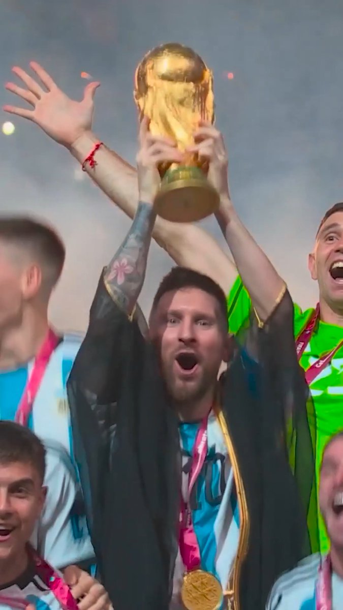 بطل العالم ليونيل ميسي 🏆 #FIFAWorldCup