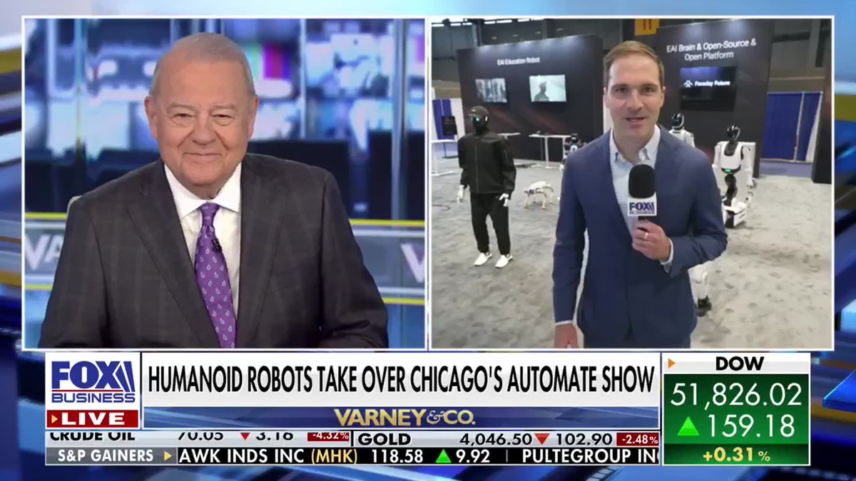 Humanoid robots are taking over the largest robotics and AI show in America. Grady Trimble got an inside look at the robot family stealing the show and how they are being used in the real world. "AI is enabling robots to do all kinds of work, stuff like this, and hospitals, in factories, in warehouses... It's not just entertainment," President of the the Association for Advancing Automation Jeff Burnstein says.