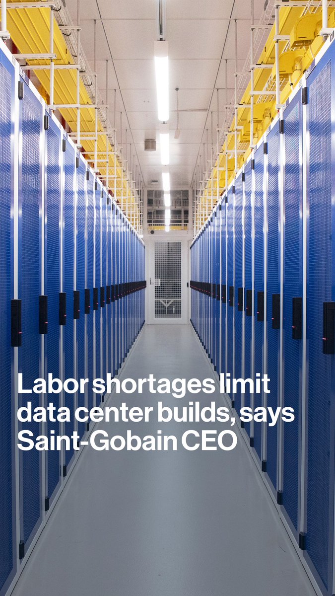 Correct: Saint-Gobain CEO Benoit Bazin tells Anna Edwards how a labor bottleneck is limiting data center build-out