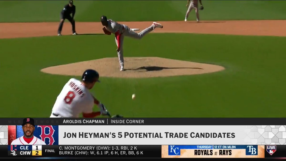 "Aroldis Chapman could be the best closer out on the market." Jon Heyman highlights Chapman as a top trade candidate as the Red Sox are expected to be active next month.