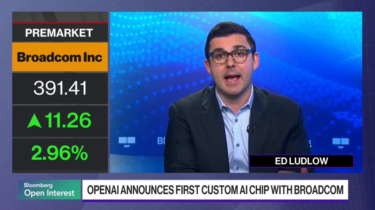 OpenAI and Broadcom have developed a custom artificial intelligence chip called Jalapeno. OpenAI is now testing the samples. The companies say this chip can cut costs by 50%. Ed Ludlow reports