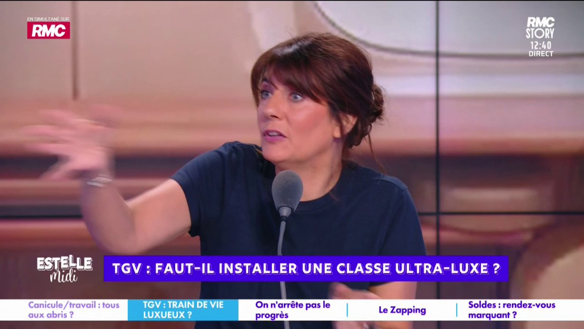 🎙️ Estelle Denis : "Je suis partie en train pour Brest, 3h40... 120€ l'aller ! J'ai pris l'avion pour rentrer, je mets 2h30 de moins, j'ai un truc hyper confort, je paie le même prix ! Bah oui, je vais prendre l'avion ! Ce n'est pas possible de payer 120€ pour un train pourri !"