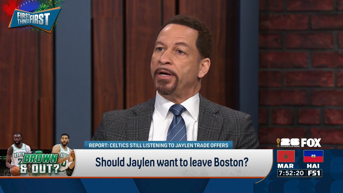 “I would say be careful what you wish for. Jaylen Brown is in a phenomenal situation... He is in the spotlight.” Chris Broussard thinks Jaylen shouldn’t want to leave Boston 👀