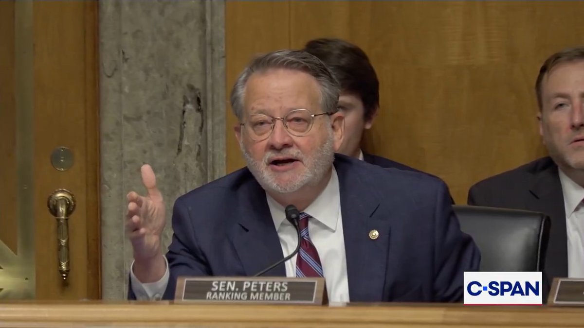 .Senator Gary Peters to Postmaster General: "States control their own elections. That's pretty clear in the Constitution. An effort by this administration to nationalize elections and have the federal government having this information is incredibly dangerous precedent."