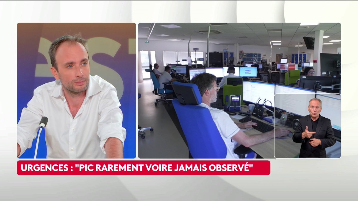 Comment ça ? Les urgences enregistrent un "pic rarement voire jamais observé" ? Impossible. Tout à l’heure Maud Bregeon nous a dit que tout allait bien.