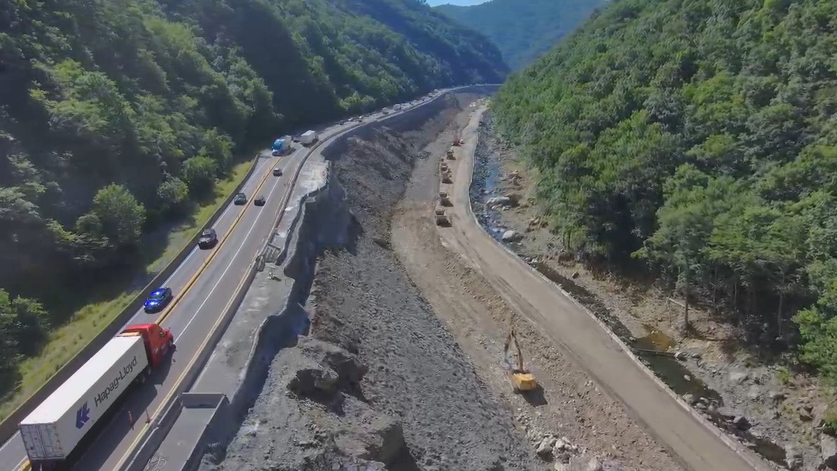 Whether you're heading to the mountains, the beach, or somewhere in between this summer, drive safely on I-40 through the Pigeon River Gorge. This section remains one lane in each direction with a 35 mph speed limit as recovery work continues following Hurricane Helene.