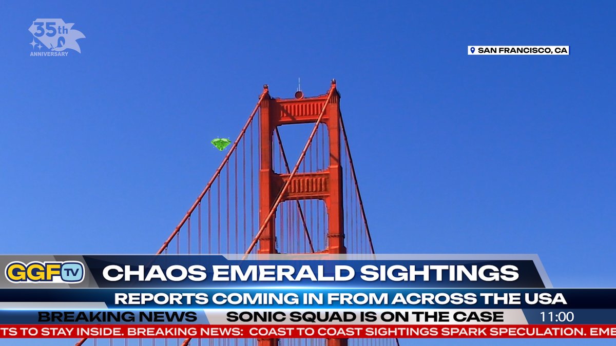 Civilians nationwide have now reported confirmed sightings of Chaos Emeralds across the skies of the U.S. Join the hunt. Power the party at