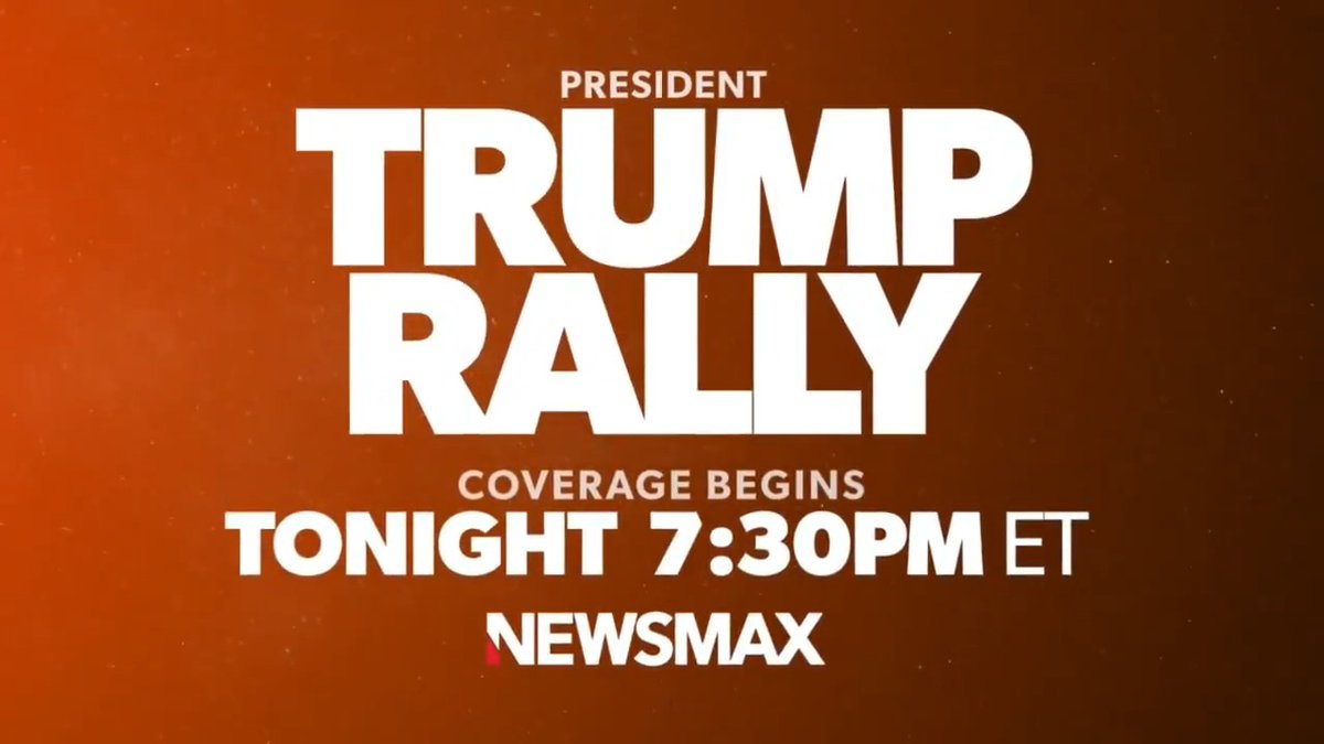TONIGHT: Don't miss LIVE coverage of President Trump's speech at the Great American State Fair kickoff event, starting at 7:30 PM ET, only on NEWSMAX! More: