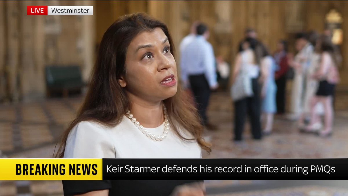 At today's PMQs, Kemi Badenoch branded Education Secretary Bridget Phillipson a "spiteful class warrior". Speaking to @JonCraig, Labour MP Tulip Siddiq describes the Tory leader's remark as "personal abuse dressed up as a political discourse" ⬇️ Live: