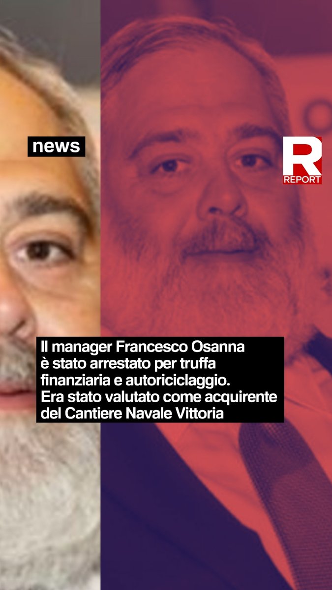 Il manager Francesco Osanna è stato arrestato per truffa finanziaria e autoriciclaggio. Ne “Il Cantiere dei misteri”, avevamo ricostruito i retroscena della candidatura di Osanna ad acquisire il Cantiere Vittoria. Rivedila qui: