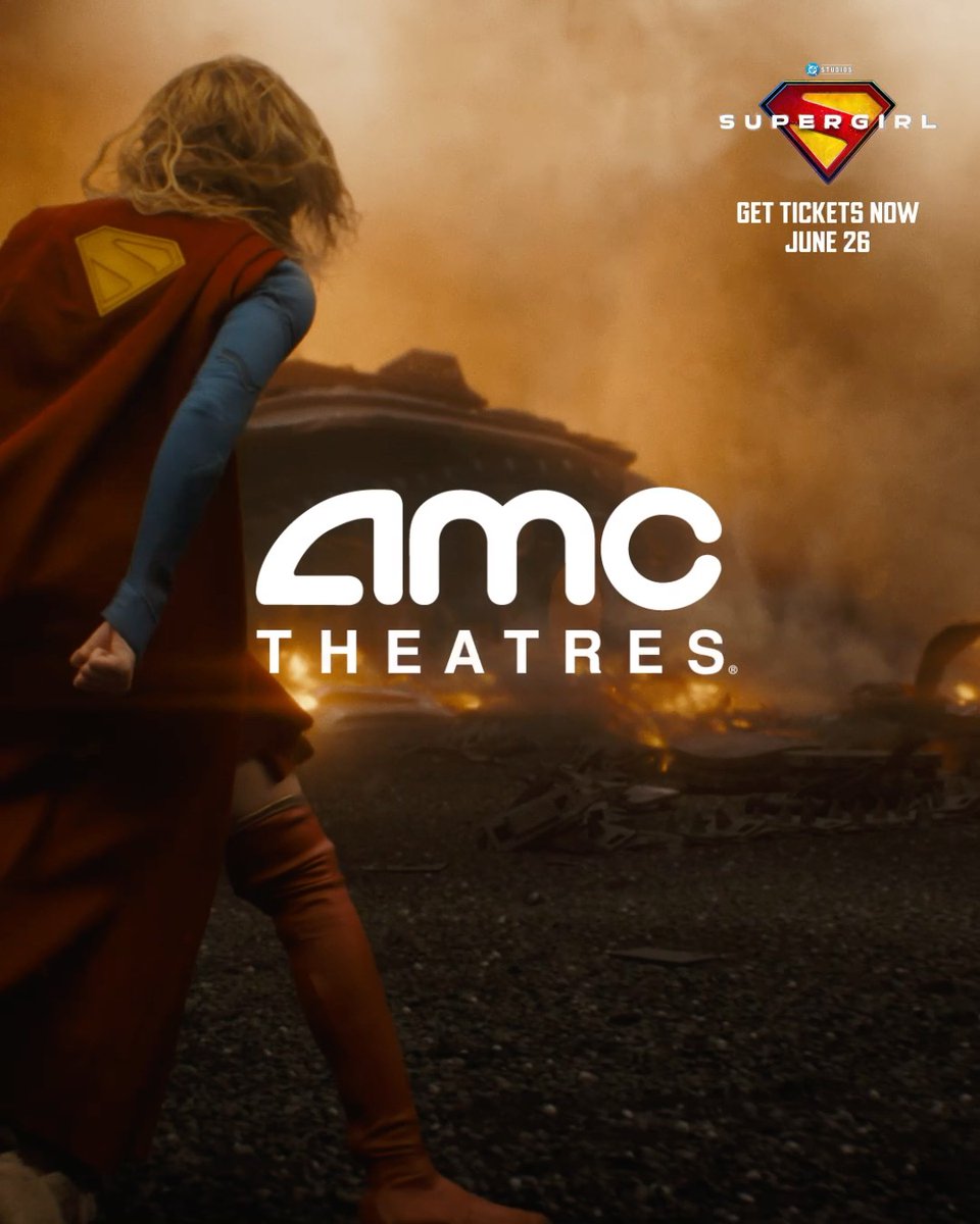 Look out. 💫 #Supergirl soars into AMC Theatres 6/26. Get tickets now!