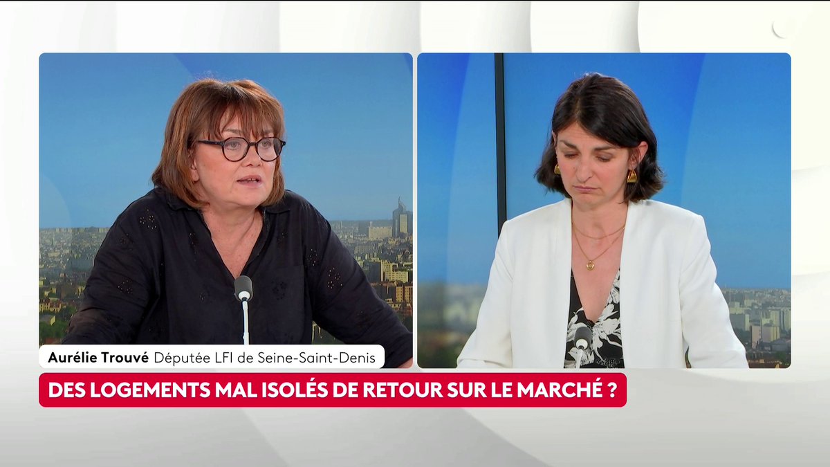 🔴 🗣️ Logements sociaux et canicule : "On a un gouvernement qui aujourd'hui enferme les gens dans des étuves et des bouilloires thermiques", déplore la députée LFI de Seine-Saint-Denis Aurélie Trouvé. #ToutEstPolitique #Canal16