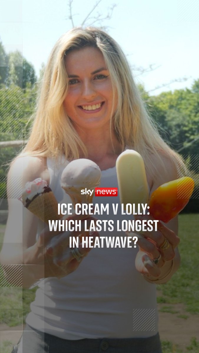 As temperatures soar, Sky's Phoebe Southworth put ice creams and lollies to the ultimate test. Which one can survive the summer heat? From soft serves to fruit lollies, we timed how long it took for the UK's favourite treats to melt. Heatwave latest: