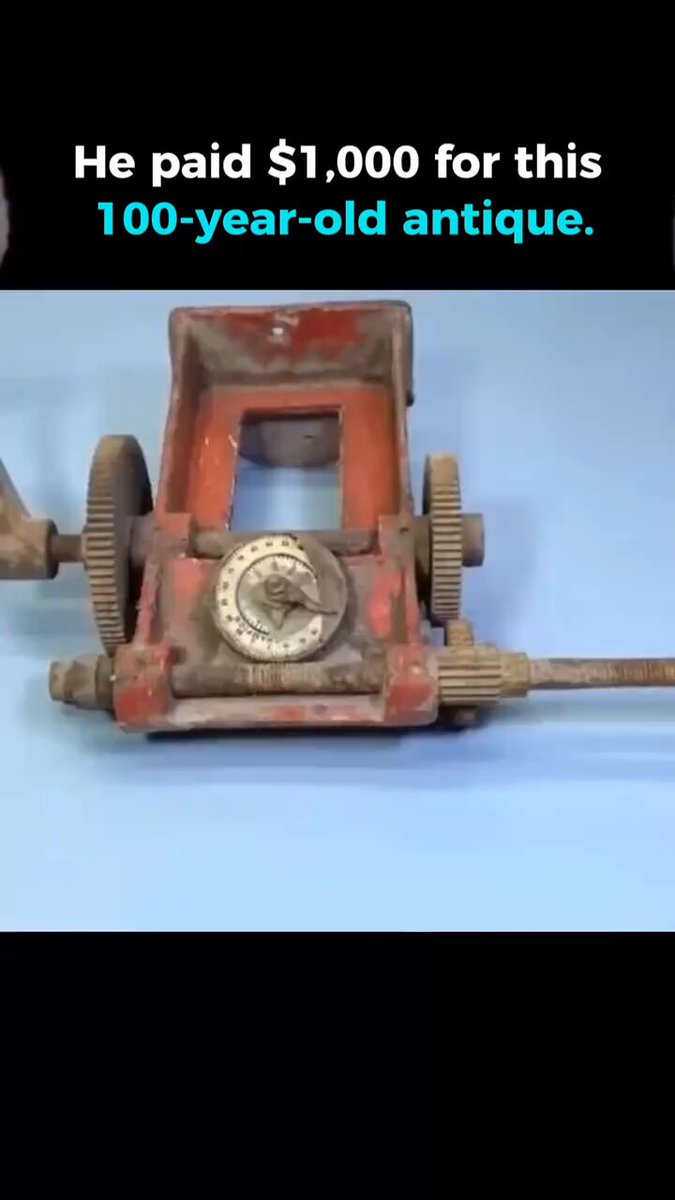 He paid $1000 for this -year- old antique.