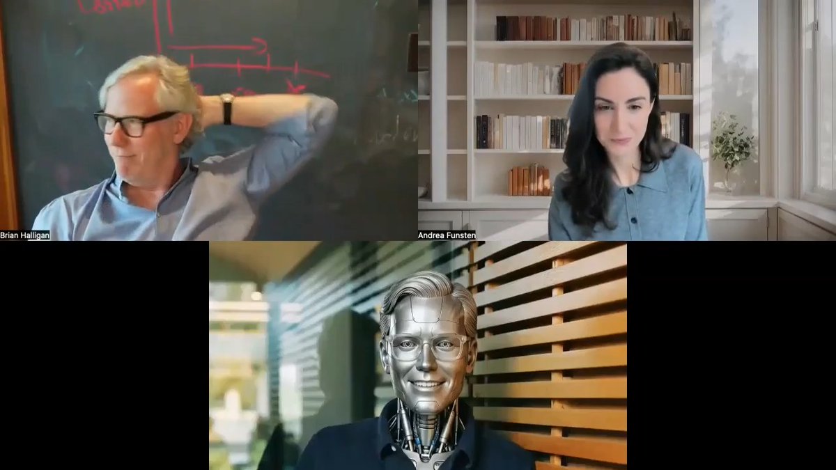 I built 𝗛𝗮𝗹 - my AI agent/second brain trained on my entire life. He now runs my day, sends emails, organizes projects, collaborates with the team without me, and 𝗻𝗼𝘄 𝗽𝗮𝗿𝘁𝗶𝗰𝗶𝗽𝗮𝘁𝗲𝘀 𝗶𝗻 𝗺𝘆 𝗭𝗼𝗼𝗺 𝗺𝗲𝗲𝘁𝗶𝗻𝗴𝘀. He’s not just a copilot anymore. He is me. See video 👇 This is V1 - Hal is starting to move to autopilot. Next: he’ll run more of my meetings and work without me. He already remembers more than I do and he’s getting smarter fast. At some point, I imagine him handling more of my meetings and work, without me. He remembers more than I do and will be smarter. What capability should I build into Hal next? (He’ll be animated by next week — video 👇)