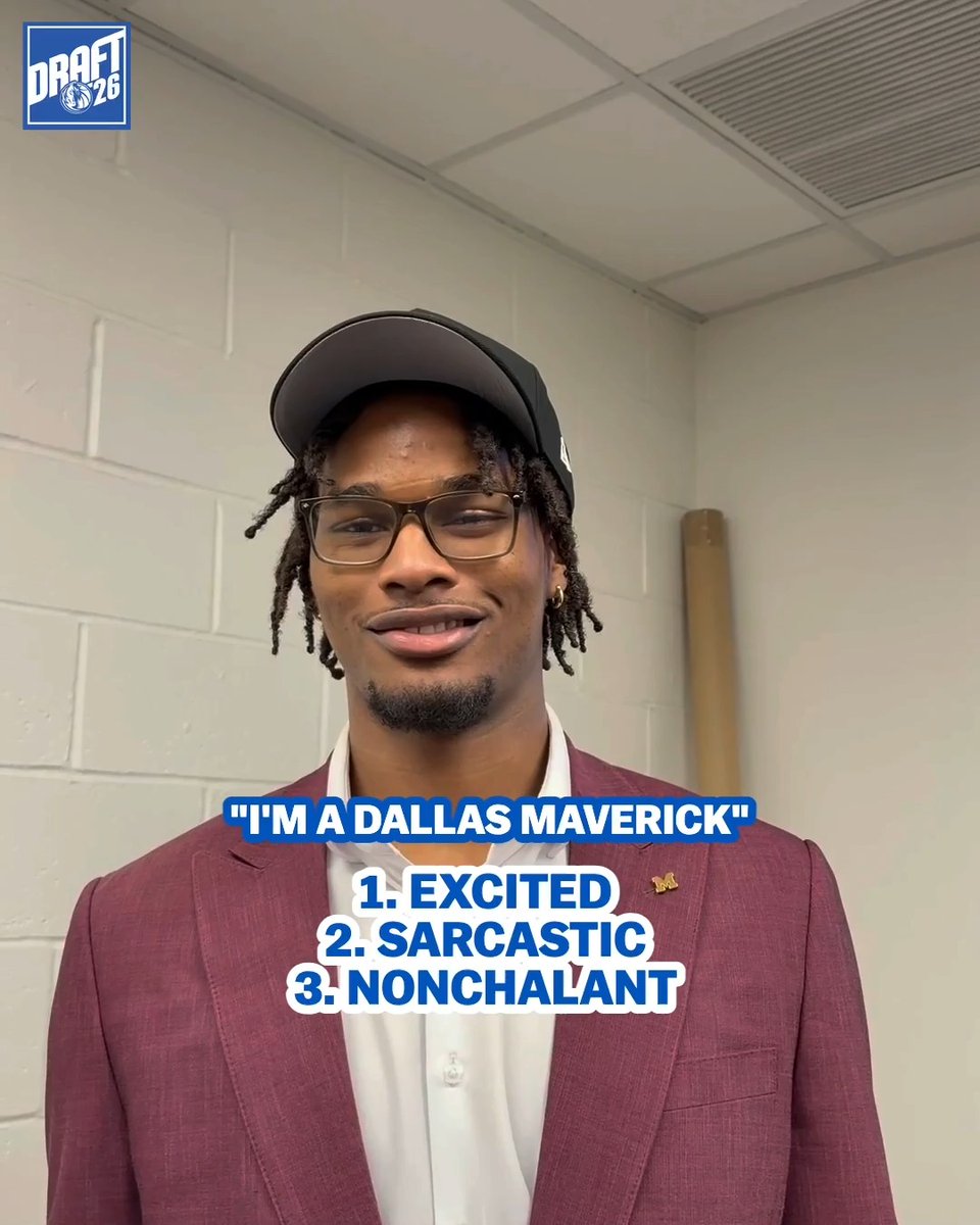 Your newest Dallas Maverick‼️ #MavsDraft26