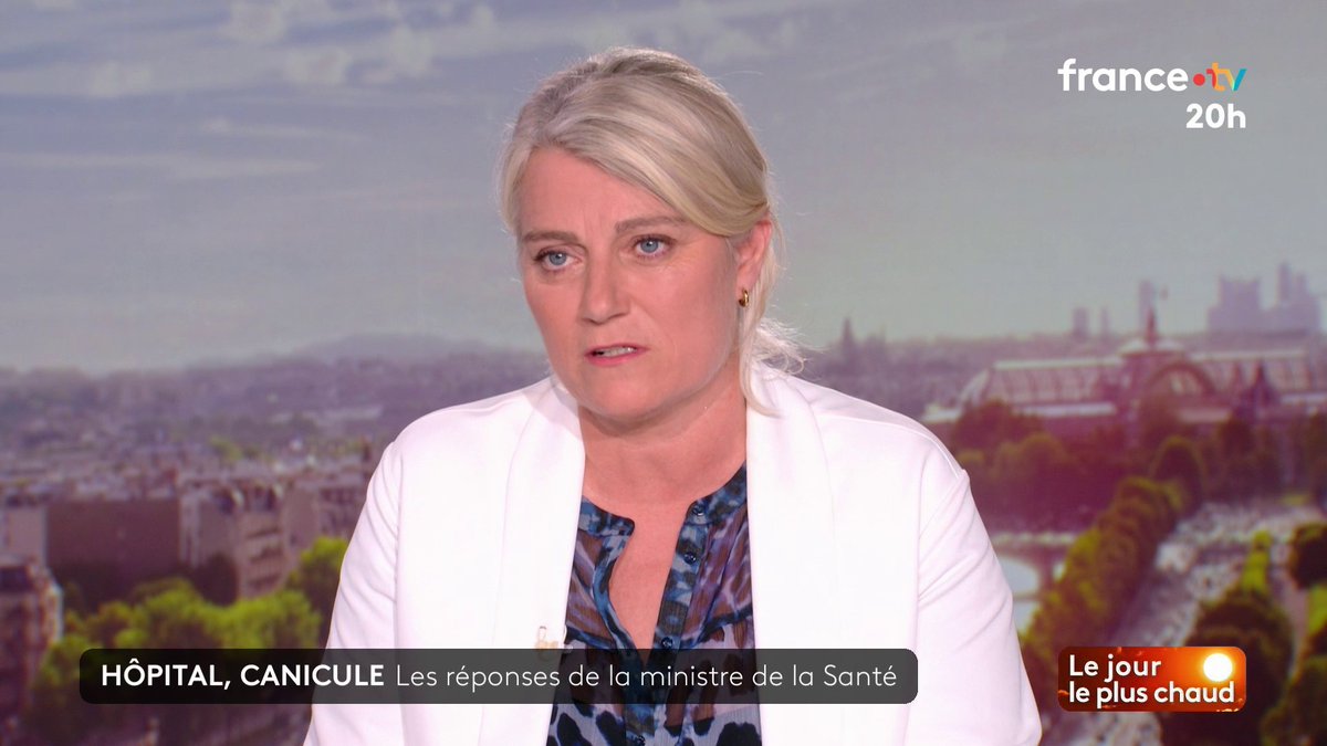 🔴🗣️ "On commence à voir une augmentation de passage aux urgences." La ministre de la Santé, Stéphanie Rist, lance un appel à la solidarité. "Si vous êtes a coté de quelqu'un qui est isolé, allez voir votre voisin, demandez-lui si il va bien." #JT20h