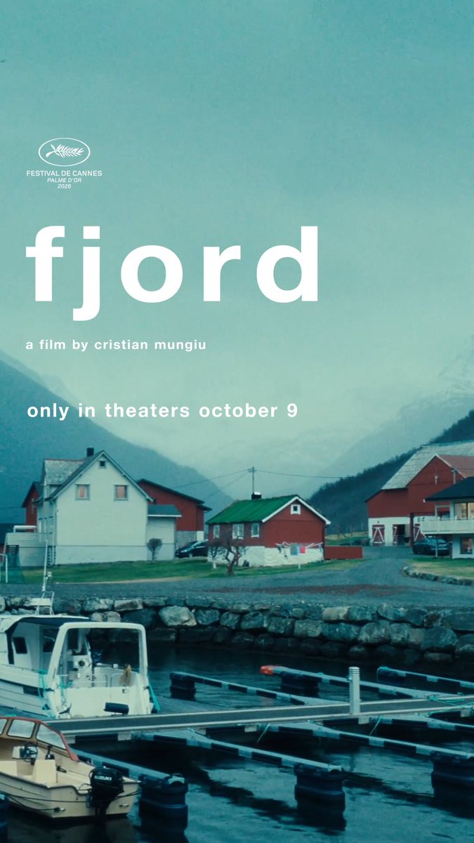 Palme d’Or-winner #Fjord (🍅90%), starring Sebastian Stan and Renate Reinsve, will release in theaters on October 9.