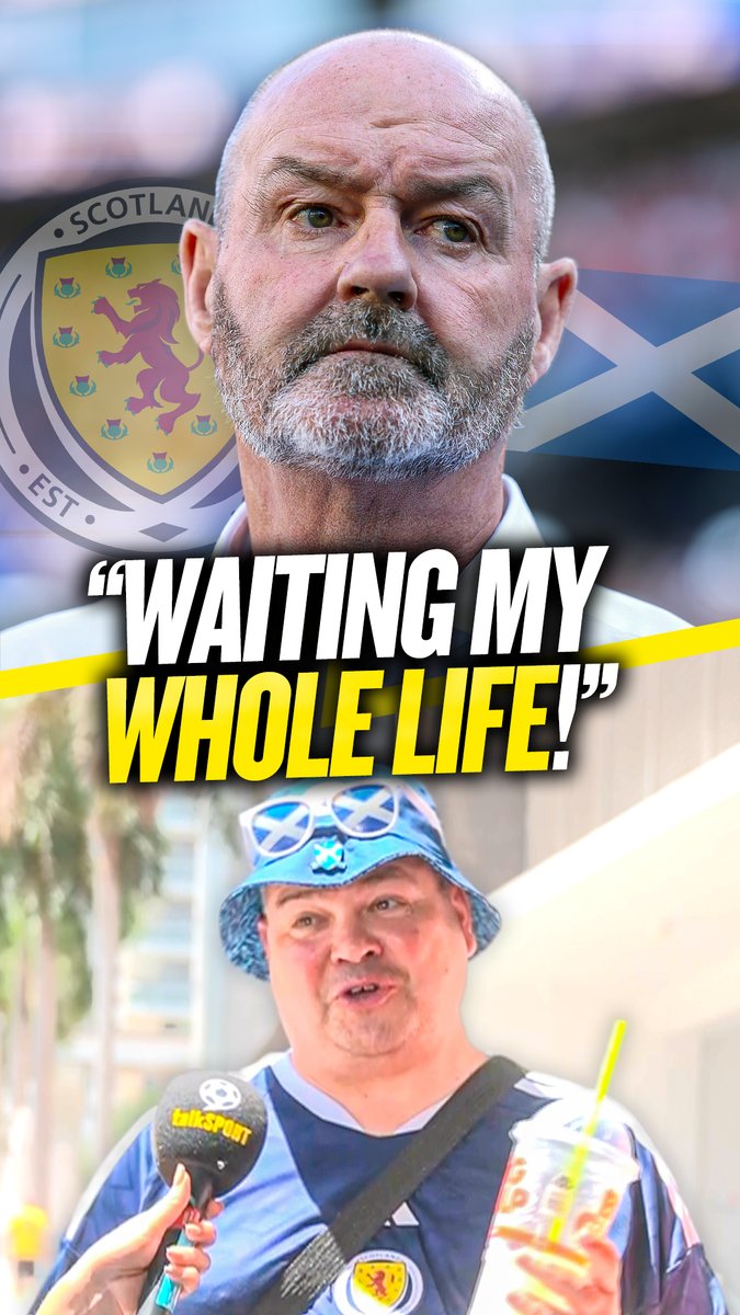 🏴󠁧󠁢󠁳󠁣󠁴󠁿 "I've been waiting my whole life for this!" 🙌 "I'm not going to knock Steve Clarke!" This Scotland fan praises Steve Clarke ahead of Scotland's clash with Brazil!