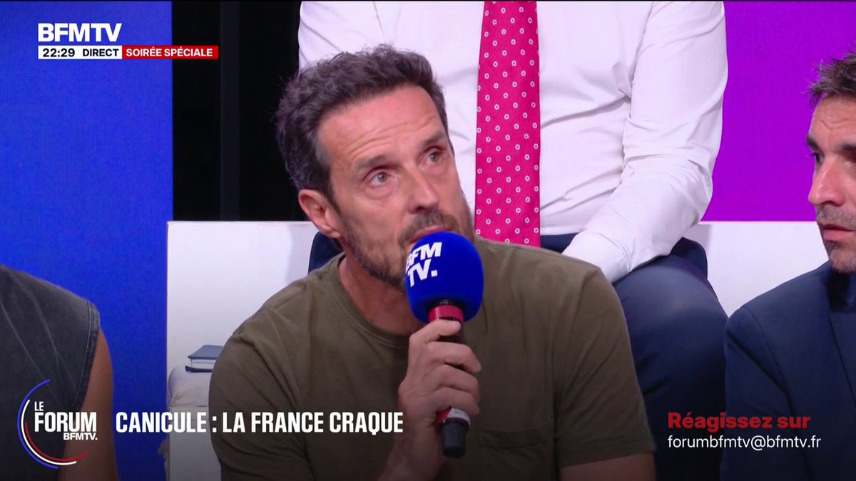 Canicule: "Si vous ne changez pas radicalement la façon dont vous voyez l'avenir pour nos enfants, on va droit dans le mur", assure Thomas Brail, fondateur du groupe national de surveillance des arbres #ForumBFMTV