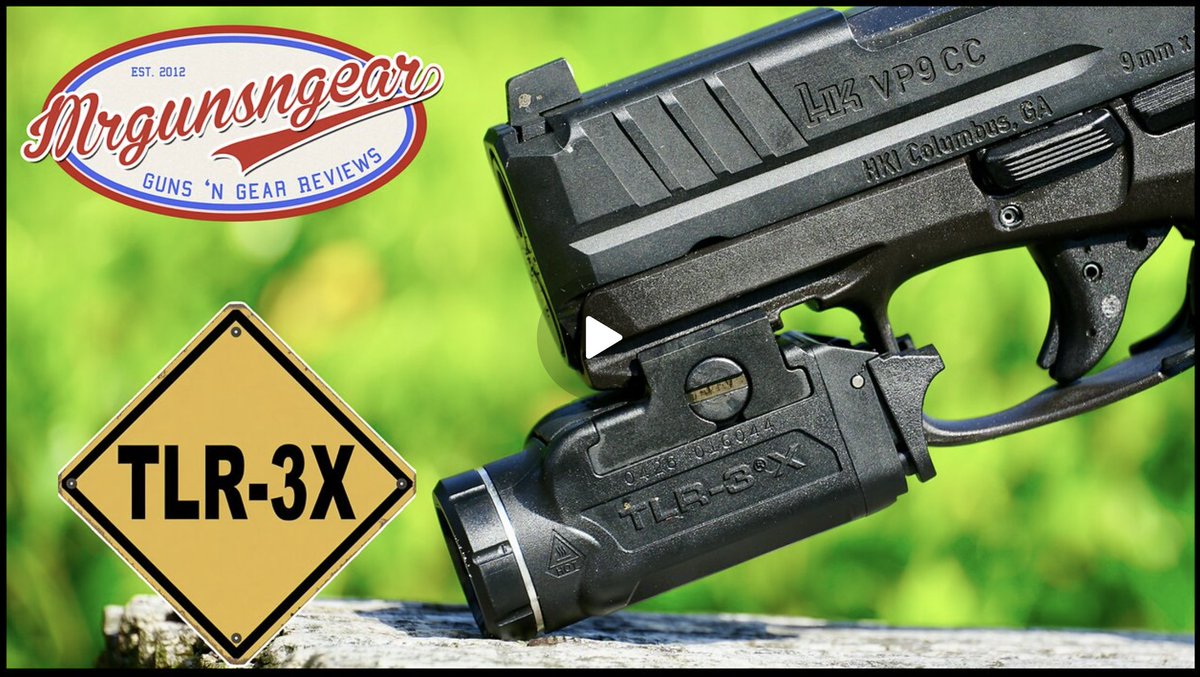 Full review of the new-ish Streamlight TLR-3X 500 lumen / 6,500 candela compact weapon light 🔦 Link to pick one up will be down below in the comments ⬇️ #streamlight #EDC