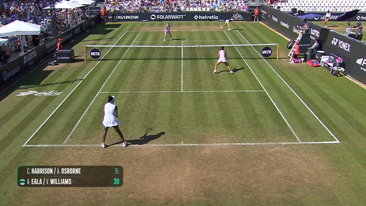 Alex Eala and Venus Williams were having fun out there today ☀️ Stream their next doubles match at the Bad Homburg Open Thursday on the Tennis Channel App 📲 #BHO26